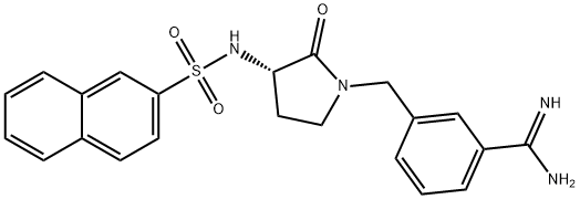 BenzenecarboxiMidaMide, 3-[[(3S)-3-[(2-naphthalenylsulfonyl)aMino]-2-oxo-1-pyrrolidinyl]Methyl]- Struktur