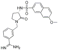 BenzenecarboxiMidaMide, 3-[[(3S)-3-[[(7-Methoxy-2-naphthalenyl)sulfonyl]aMino]-2-oxo-1-pyrrolidinyl]Methyl]- Struktur