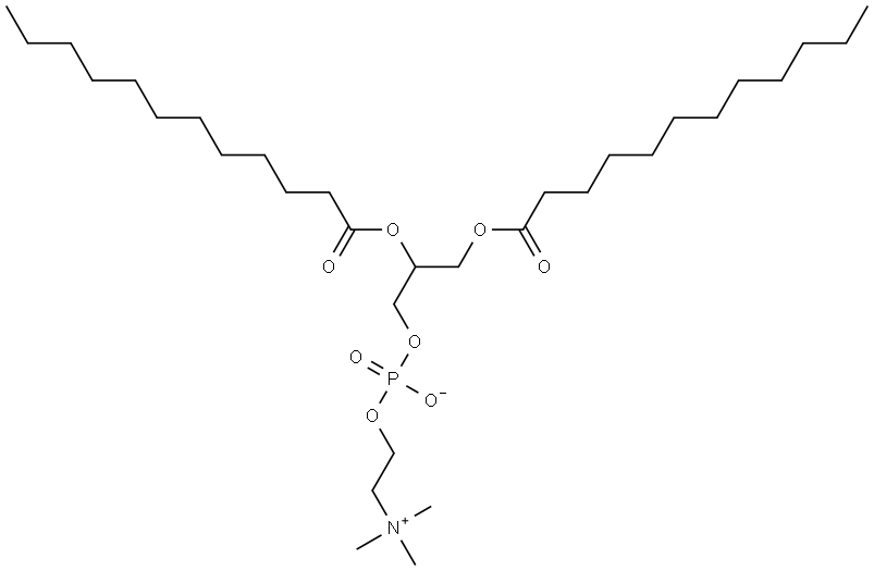 1,2-DILAUROYL-RAC-GLYCERO-3-PHOSPHOCHOLINE Struktur