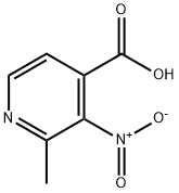 4-Pyridinecarboxylic acid, 2-methyl-3-nitro- Struktur