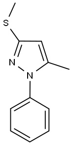 5-METHYL-3-METHYLTHIO-1-PHENYL-1H-PYRAZOLE Struktur