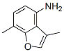 4-Benzofuranamine,  3,7-dimethyl- Struktur