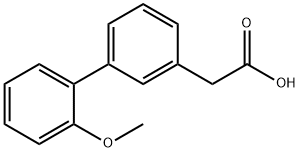 3-BIPHENYL-(2'-METHOXY)ACETIC ACID
 Struktur