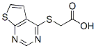 (THIENO[2,3-D]PYRIMIDIN-4-YLTHIO)ACETIC ACID Struktur