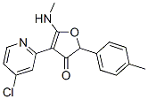 3(2H)-Furanone,  4-(4-chloro-2-pyridinyl)-5-(methylamino)-2-(4-methylphenyl)- Struktur