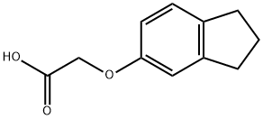 ((2,3-dihydro-1h-inden-5-yl)oxy)aceticacid Struktur