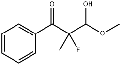 1-Propanone, 2-fluoro-3-hydroxy-3-methoxy-2-methyl-1-phenyl- (9CI) Struktur