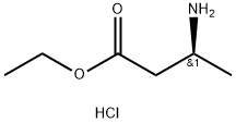 Butanoic acid, 3-aMino-, ethyl ester, hydrochloride, (3S)- Struktur