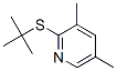 2-tert-Butylthio-3,5-dimethylpyridine Struktur