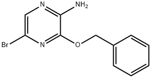 2-AMINO-3-BENZYLOXY-5-BROMOPYRAZINE Struktur