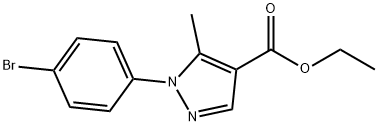 ETHYL 1-(4-BROMOPHENYL)-5-METHYL-1H-PYRAZOLE-4-CARBOXYLATE Struktur