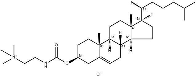 CHOLESTERYL N-(TRIMETHYL-AMMONIOETHYL)CARBAMATE CHLORIDE Struktur