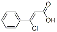 Cinnamic acid, beta-chloro-, (Z)- Struktur