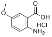 5-METHOXYANTHRANILIC ACID HCL Struktur