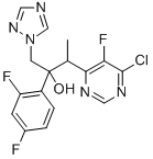 (2R,3S/2S,3R)-3-(6-氯-5-氟嘧啶-4-基)-2-(2,4-二氟苯基)-1-(1H-1,2,4-三唑-1-基)-2-丁醇鹽酸鹽, 188416-35-5, 結(jié)構(gòu)式