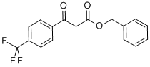 BETA-OXO-4-(TRIFLUOROMETHYL)-BENZENEPROPANOIC ACID PHENYLMETHYL ESTER Struktur