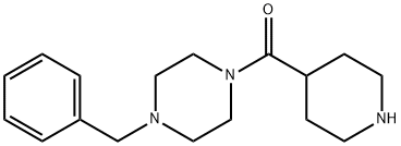 1-benzyl-4-(piperidin-4-ylcarbonyl)piperazine Struktur