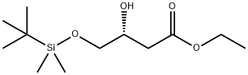 (3R)-4-[[(1,1-DiMethylethyl)diMethylsilyl]oxy]-3-hydroxy-butanoic Acid Ethyl Ester Struktur