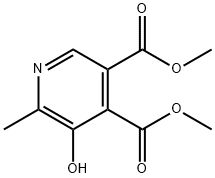 dimethyl 5-hydroxy-6-methylpyridine-3,4-dicarboxylate Struktur