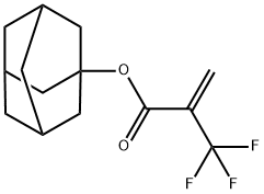 alpha-Trifluoromethylacrylic acid-1-adamantylester Struktur