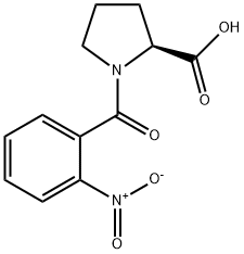 N-(2-Nitrobenzoyl)-L-proline Struktur