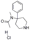 N-methyl-N-(4-phenylpiperidin-4-yl)acetamide hydrochloride Struktur