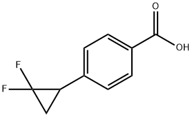 Benzoic acid, 4-(2,2-difluorocyclopropyl)- Struktur