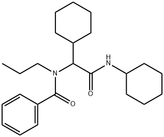 Benzamide, N-[1-cyclohexyl-2-(cyclohexylamino)-2-oxoethyl]-N-propyl- (9CI) Struktur