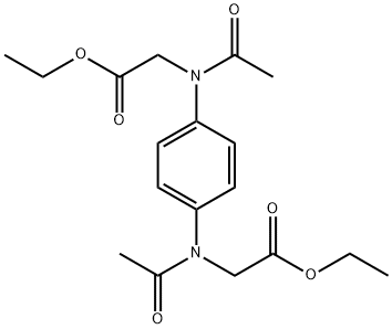 N,N’-Diacetyl-N,N'-1,4-Phenylenedi-glycine Diethyl Ester Struktur