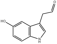 2-(5-hydroxy-1H-indol-3-yl)acetaldehyde Struktur