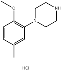 1-(2-Methoxy-5-Methylphenyl)piperazine hydrochloride Struktur