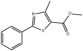 METHYL 4-METHYL-2-PHENYLTHIAZOLE-5-CARBOXYLATE Struktur