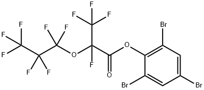 2,4,6-TRIBROMOPHENYL PERFLUORO(2-METHYL-3-OXAHEXANOATE) Struktur