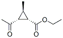 Cyclopropanecarboxylic acid, 2-acetyl-3-methyl-, ethyl ester, (1alpha,2alpha,3beta)- (9CI) Struktur