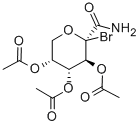 C-(2,3,4-TRI-O-ACETYL-1-BROMO-1-DEOXY-ALPHA-D-ARABINOPYRANOSYL) FORMAMIDE Struktur