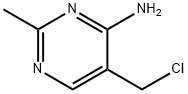 4-Pyrimidinamine, 5-(chloromethyl)-2-methyl- (9CI) Struktur