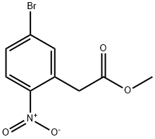 BENZENEACETIC ACID, 5-BROMO-2-NITRO-, METHYL ESTER Struktur