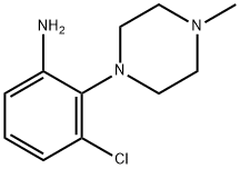 3-CHLORO-2-(4-METHYL-PIPERAZIN-1-YL)-PHENYLAMINE Struktur