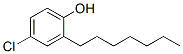 4-chloro-2-heptylphenol Struktur