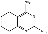 5,6,7,8-tetrahydroquinazoline-2,4-diamine Struktur