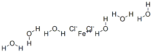 Iron(II) chloride hexahydrate Struktur