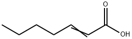 2-HEPTENOIC ACID Struktur