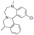 2-Chloro-5,6,7,9,10,14b-hexahydro-5,10-dimethylisoquino[2,1-d][1,4]benzodiazepine Struktur