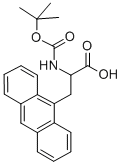 BOC-BETA-(9-ANTHRYL)-ALA-OH Struktur