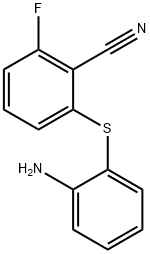 2-[(2-aminophenyl)sulfanyl]-6-fluorobenzenecarbonitrile Struktur