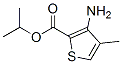 2-Thiophenecarboxylicacid,3-amino-4-methyl-,1-methylethylester(9CI) Struktur