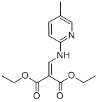 ((5-METHYL-2-PYRIDINYLAMINO)METHYLENE)MALONIC ACID DIETHYL ESTER Struktur