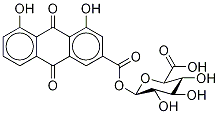 Rhein Acyl-β-D-glucuronide Struktur