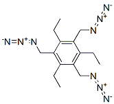 1,3,5-TRIS-(AZIDOMETHYL)-2,4,6-TRIETHYL BENZENE Struktur