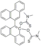 Carbamothioic acid, dimethyl-, O,O-9,9-biphenanthrene-10,10-diyl ester Struktur